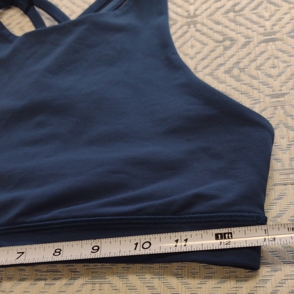 lululemon athletica Navy Blue Strappy Back Sports Bra - Picture 6 of 7